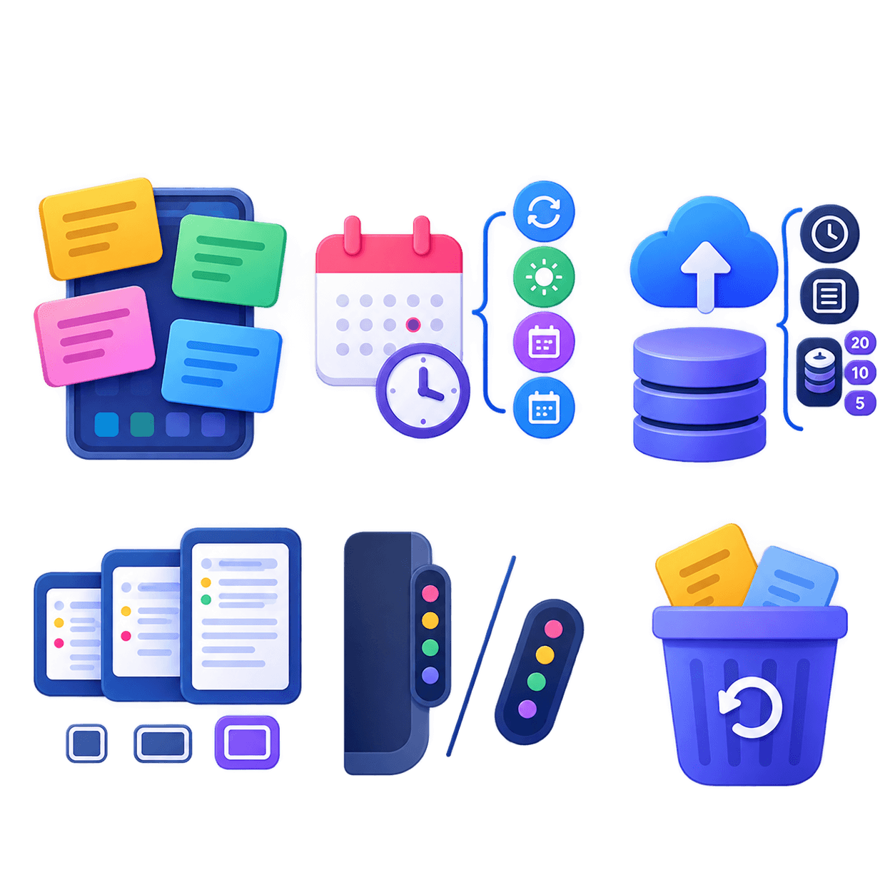 Illustrations of Side Notes Premium features